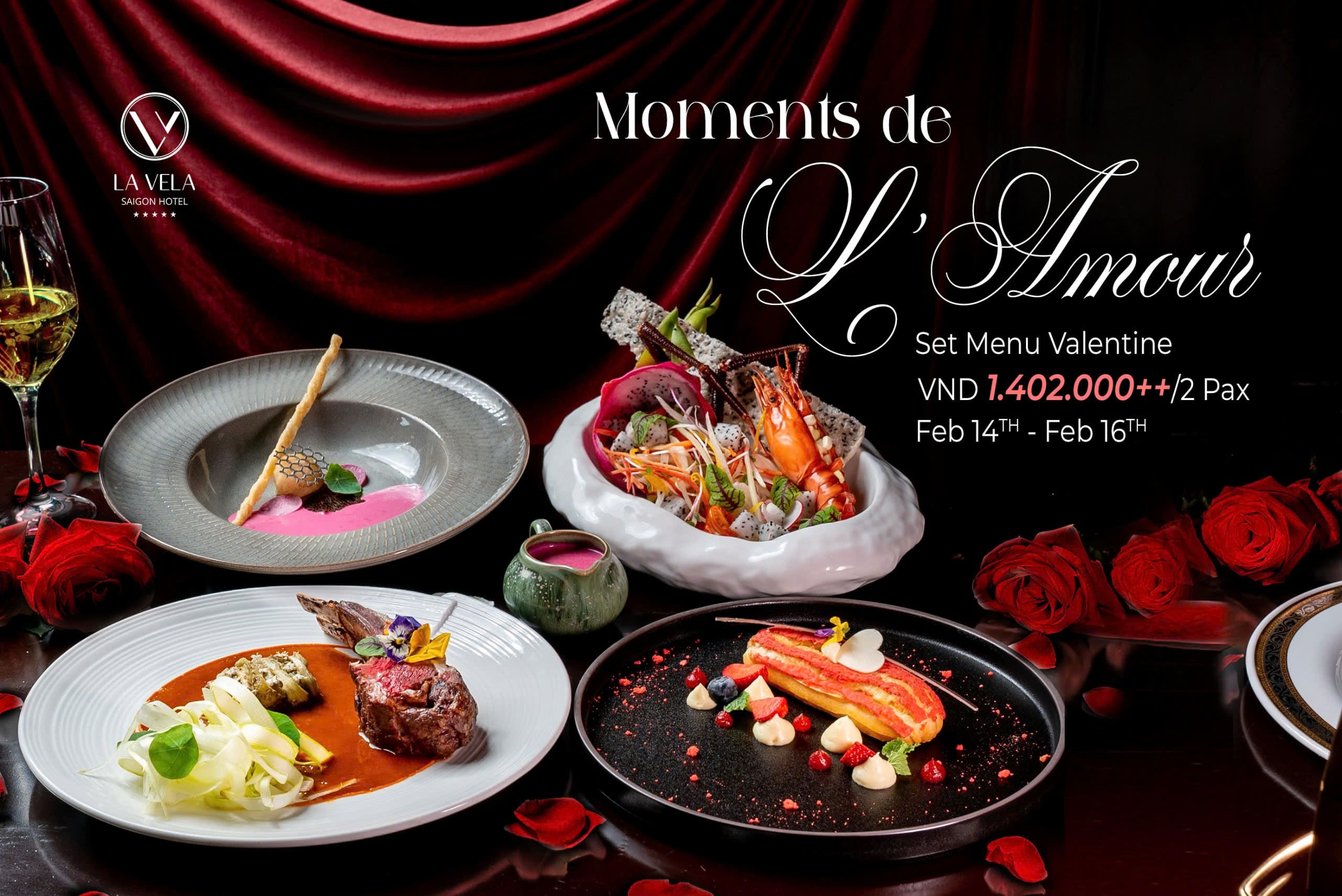 set menu valentine